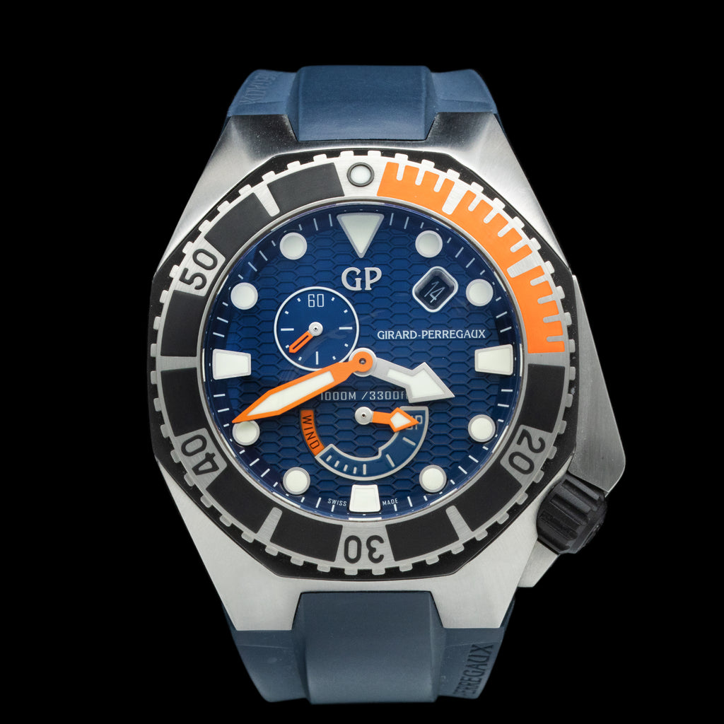 Girard Perregaux Sea Hawk Automatic Blue Dial 49960 19 431 FK4A FiveFortyFive