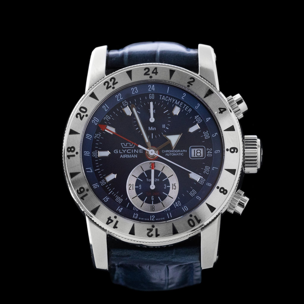 Glycine Airman 9 Chronograph Double GMT