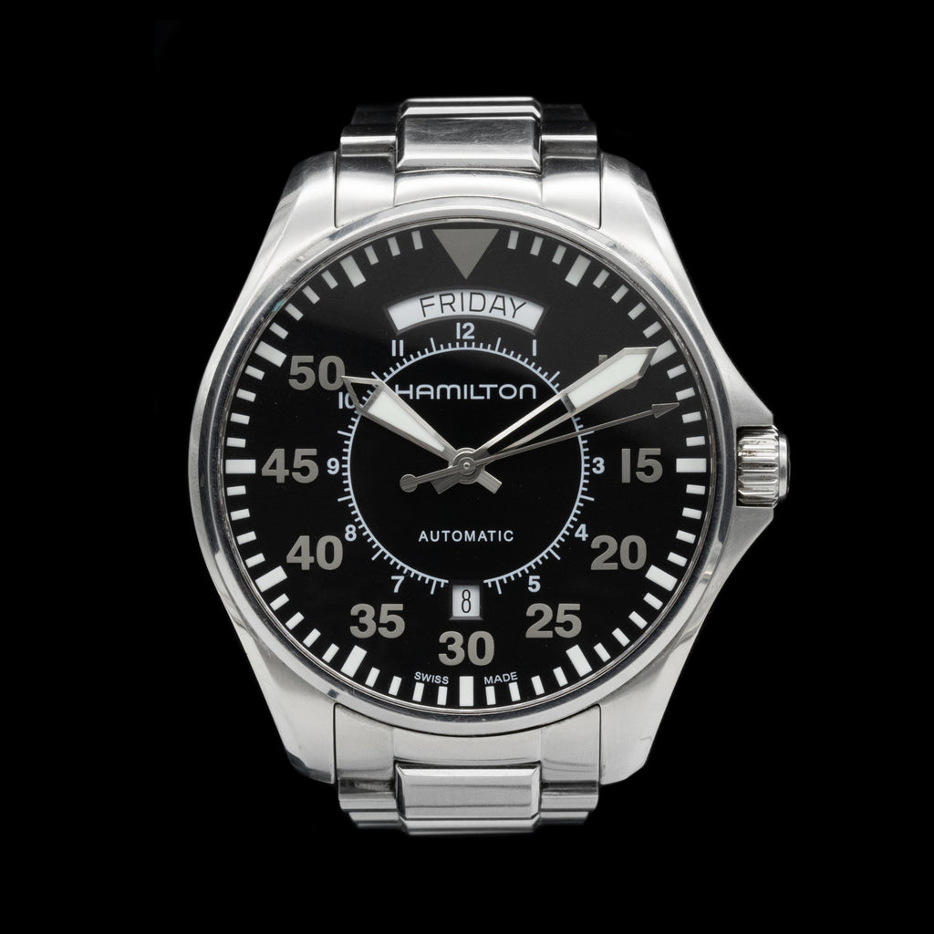 Hamilton Khaki Aviation Pilot Day Date Interstellar H64615135 FiveFortyFive