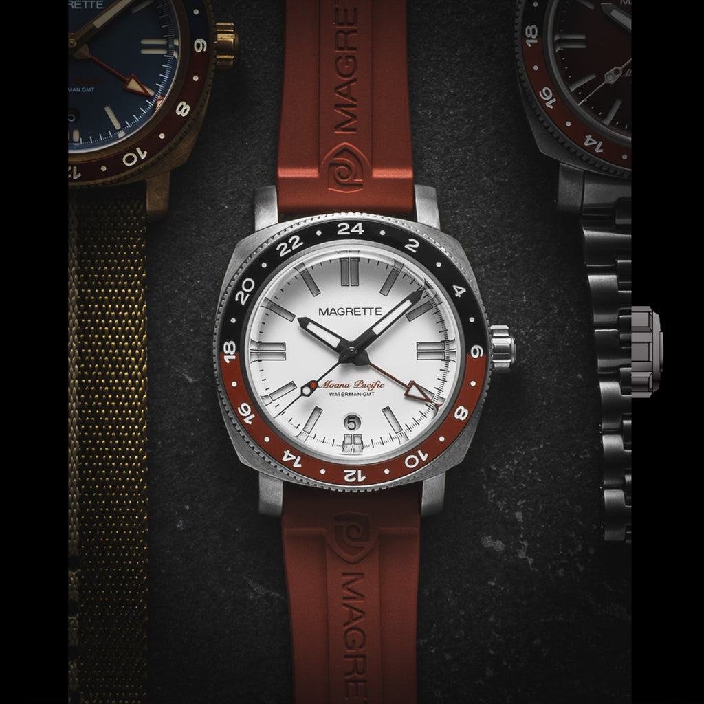 Magrette - Moana Pacific Waterman GMT White Limited Edition 'Coke
