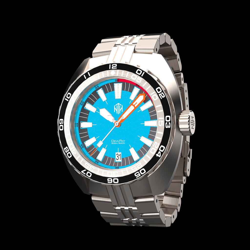 NTH Devilray Turquoise with Date – FiveFortyFive