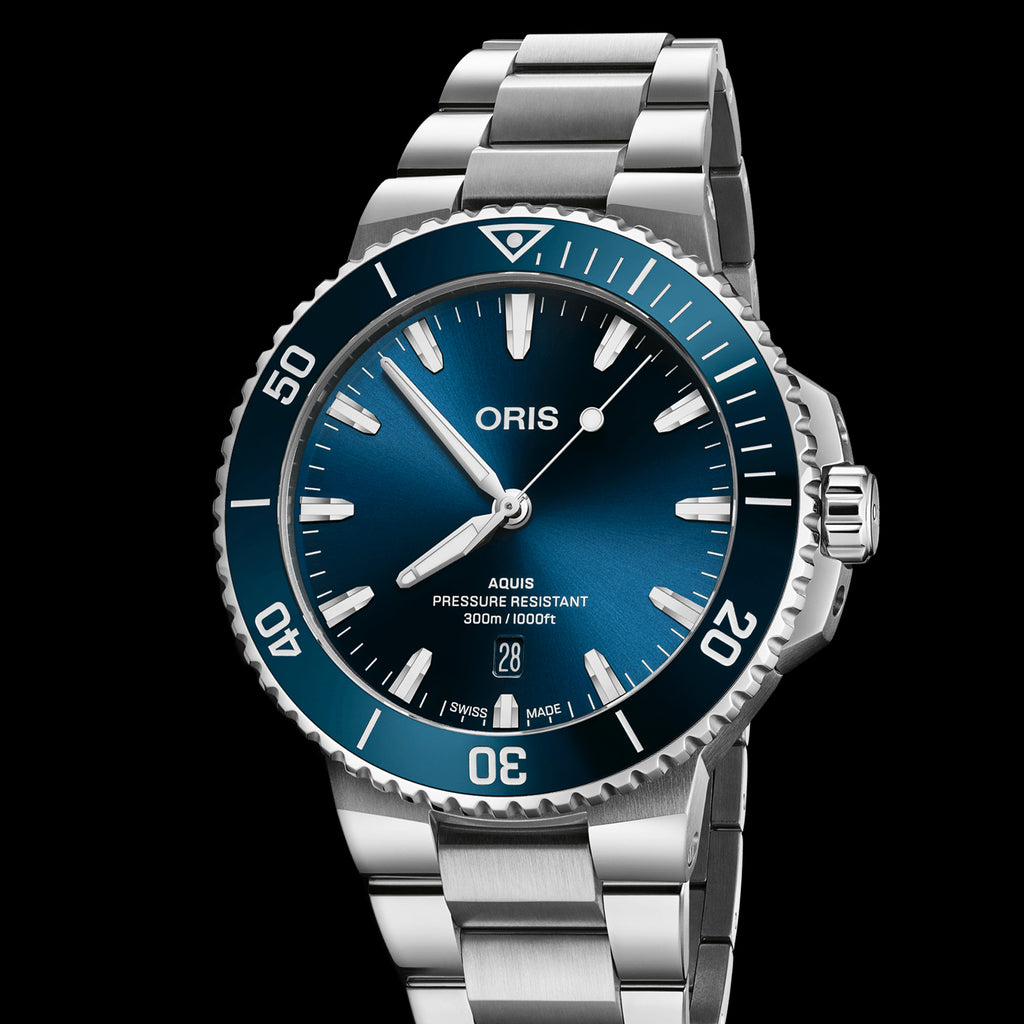 Mm Oris Aquis Blue Dial ORIS Aquis Automatic Diver's Watch Blue
