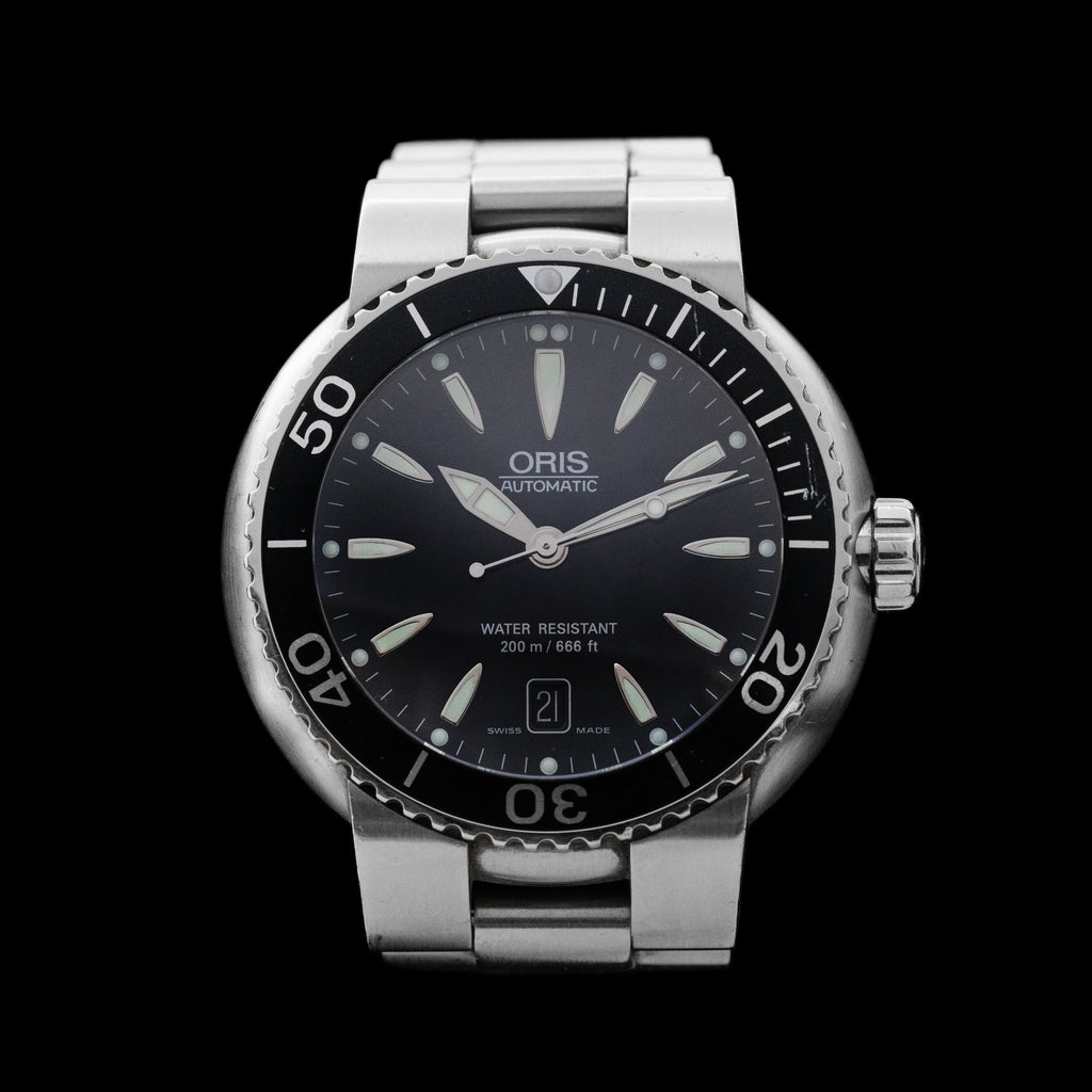 Stainless Steel Oris Tt1 Divers Watch Oris TT1 Divers Date Automatic