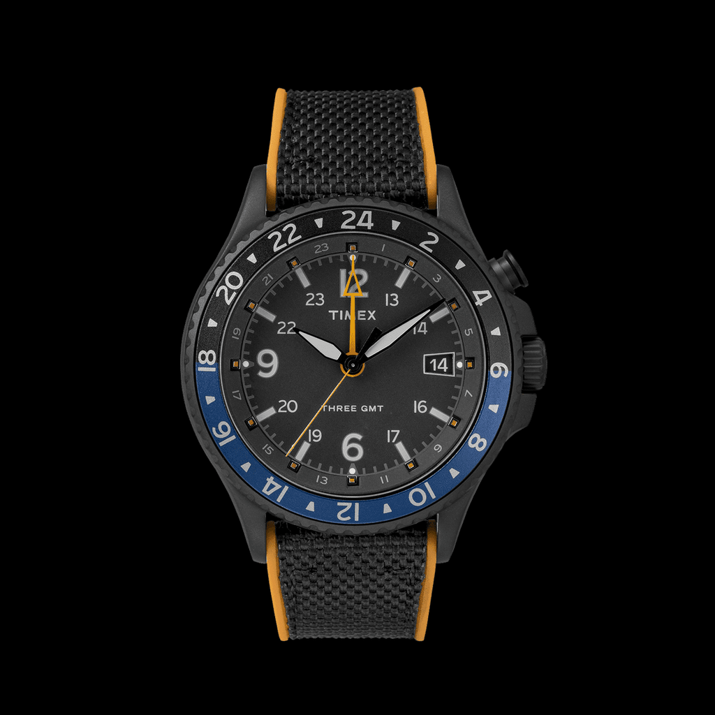 Timex Allied Three GMT Black FiveFortyFive