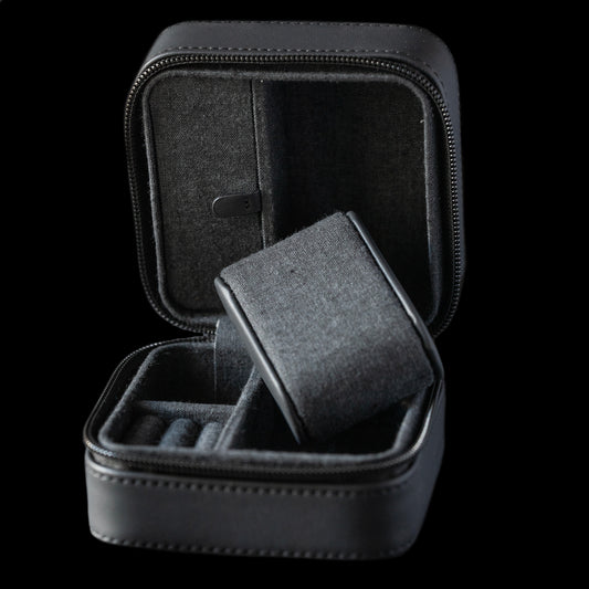 Stackers - Canvas Watch and Jewellery Box - Black