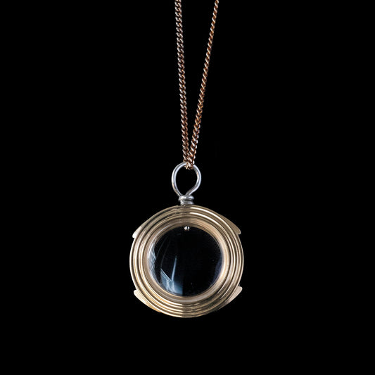 Watch Movement Necklace - Gold Window