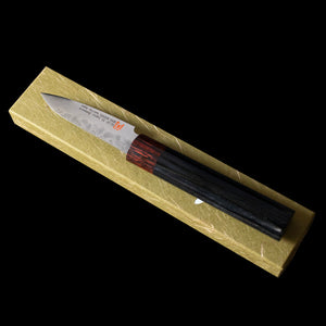 Hammered Japanese Iseya Damascus Petty Knife 80mm