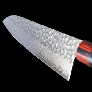 Hammered Japanese Iseya Santoku Chef Knife 210mm