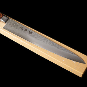 Hand Forged Japanese Knife Set - Sakai Takayuki  Damascus Sujihiki 240mm and Petty-Utility Knife 135mm