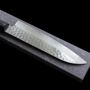 Hand Forged Japanese Knife Set - Sakai Takayuki  Damascus Santoku Knife 180mm & Petty Knife 150mm with Shitan Handles
