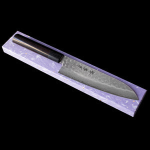 Hand Forged Japanese Sakai Takayuki Santoku Knife 180mm with Shitan Handle