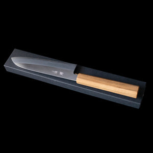 Hand Forged Japanese - Santoku Seisuke Silver Steel with Cherry Blossom Handle 165mm