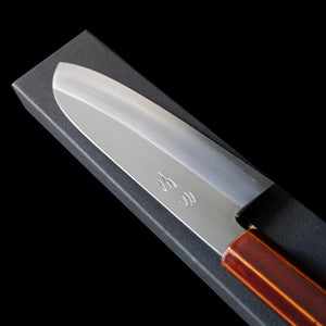 Hand Forged Japanese - Santoku Seisuke Silver Steel with Lacquered Handle 165mm